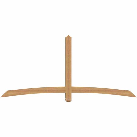 Ekena Millwork Bellingham Timber Gable Bracket, Western Red Cedar, 84"W x 38"H x 3 1/2"D x 3 1/2"F, 11/12 Pitch GBW084X38X0404BEL00SWR